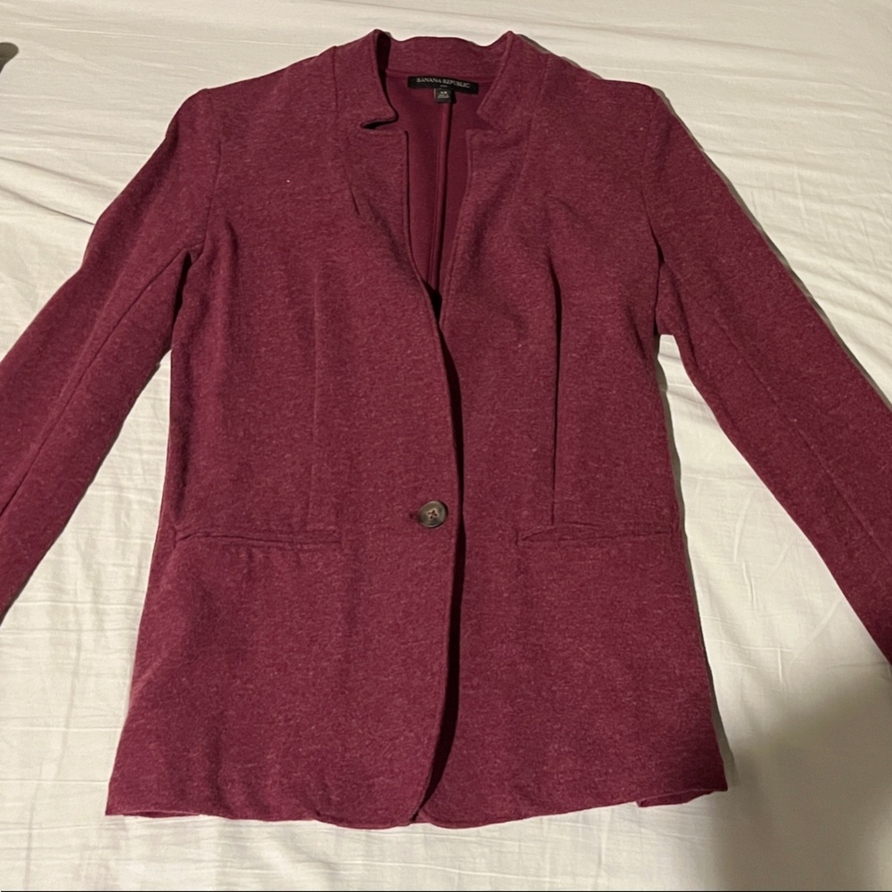 Banana Republic Factory Women's Burgundy Blazer